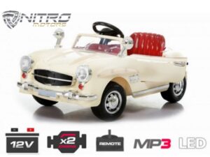 1191130 MCD Retro Mercedes epoca style MINI AUTO ELETTRICA PER BAMBINI